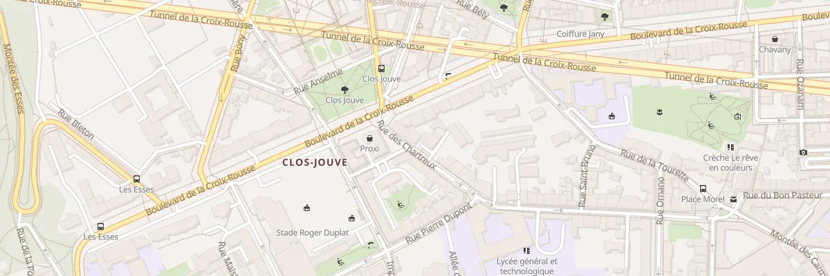 Plan du 3 Rue des Chartreux à Lyon 1er Arrondissement