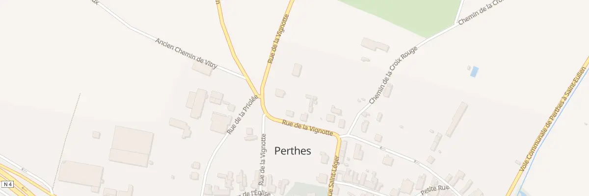 Plan du 10 Rue de la Vignotte à Perthes