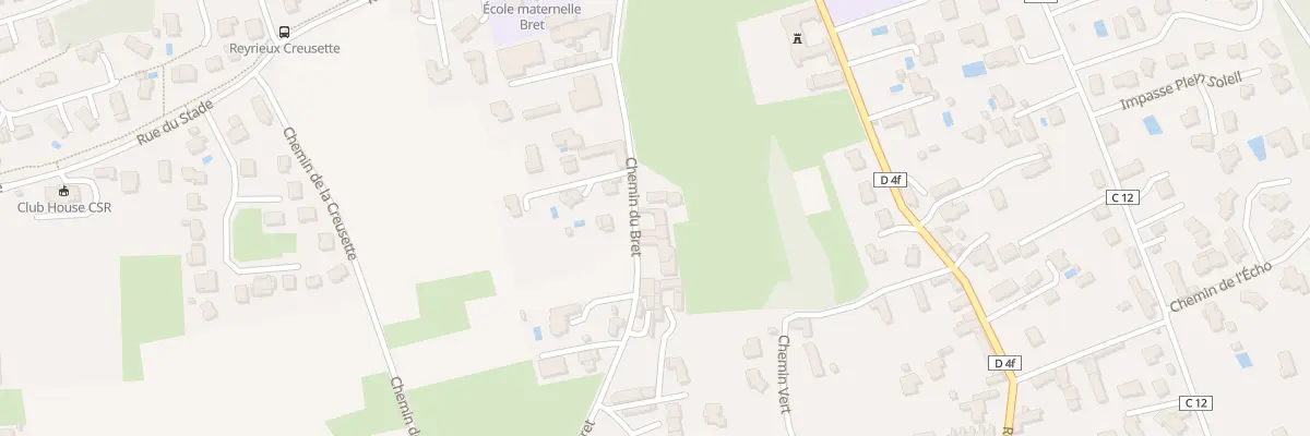 Plan du 249 Che du Bret à Reyrieux