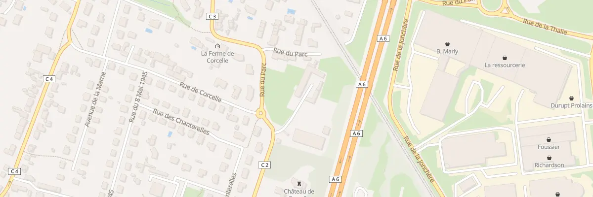 Plan du 8 Rue du Parc à Châtenoy-le-Royal