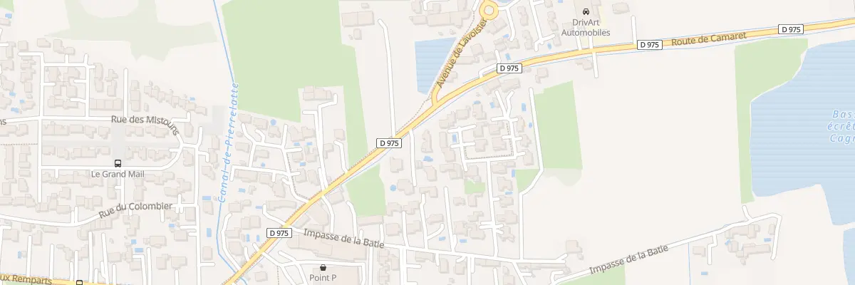 Plan du 610 Rte de Camaret à Orange