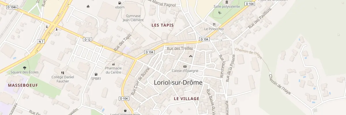 Plan du 3 Rue des etables à Loriol-sur-Drôme