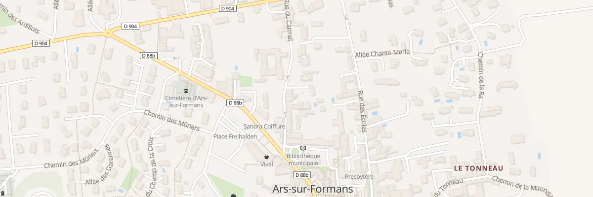Plan du 175 Rue du Carmel à Ars-sur-Formans