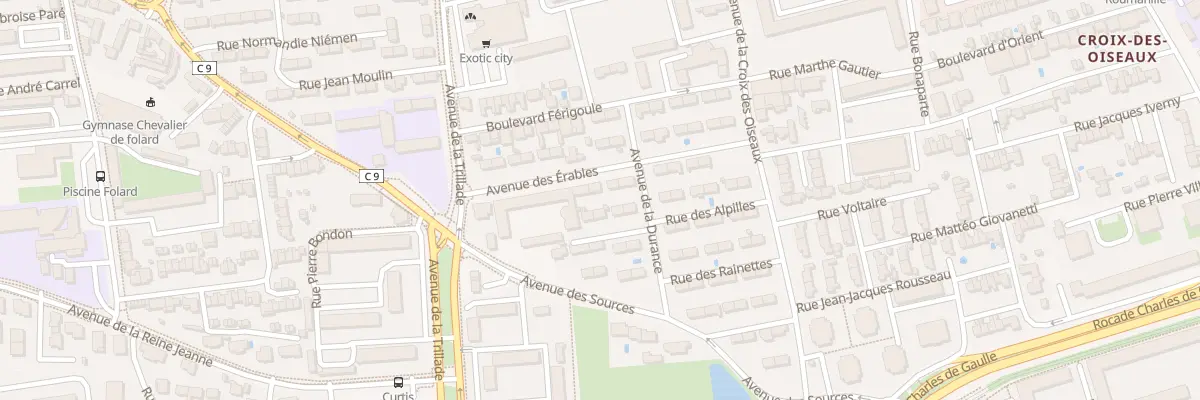 Plan du 17 Av des Erables à Avignon