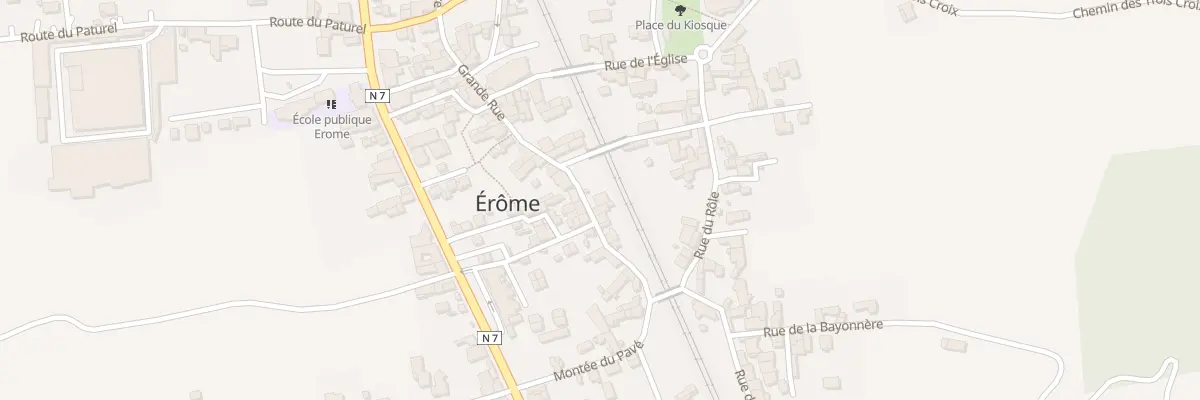 Plan du 5047 Le Village à Érôme