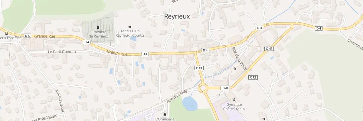 Plan des Moulins à Reyrieux