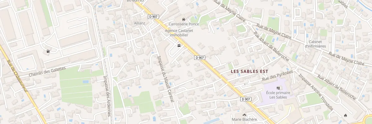 Plan du 292 Av de Verdun à Orange