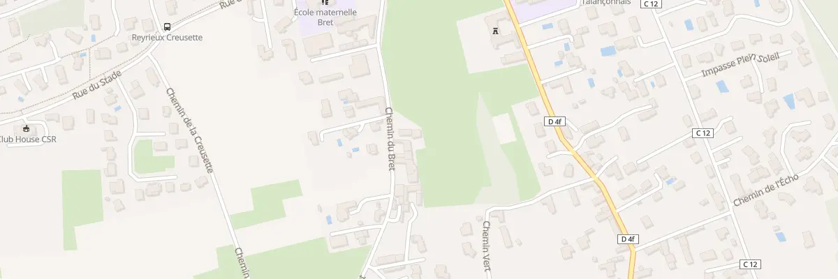 Plan du 241B Che du Bret à Reyrieux