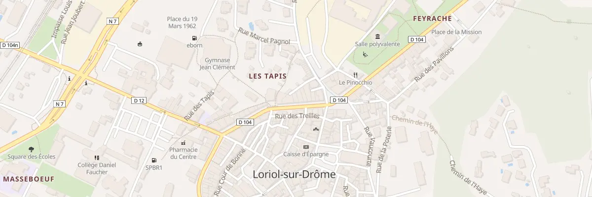 Plan du 32 Av de la Republique à Loriol-sur-Drôme
