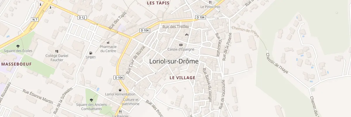 Plan du 4 Gr Grande Rue à Loriol-sur-Drôme