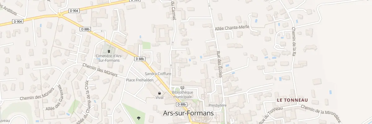 Plan du 191 Rue du Carmel à Ars-sur-Formans