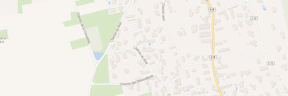 Plan du 645 Che du Bret à Reyrieux