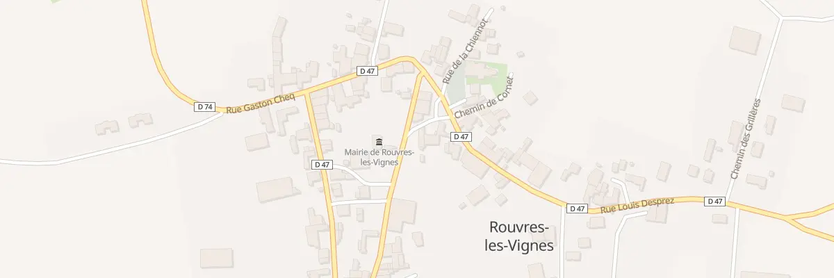 Plan du 3 Rue de la Mairie à Rouvres-les-Vignes