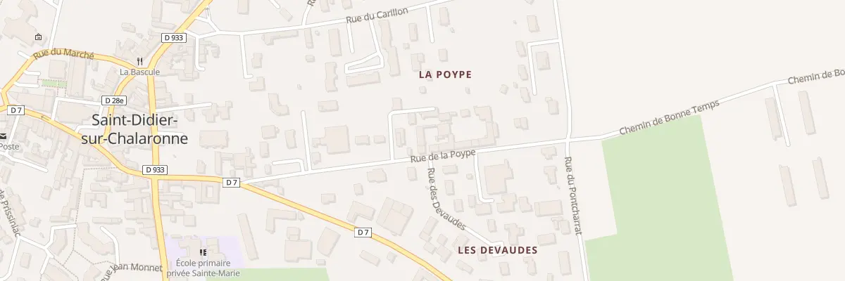 Plan du 229 Rue de la Poype à Saint-Didier-sur-Chalaronne