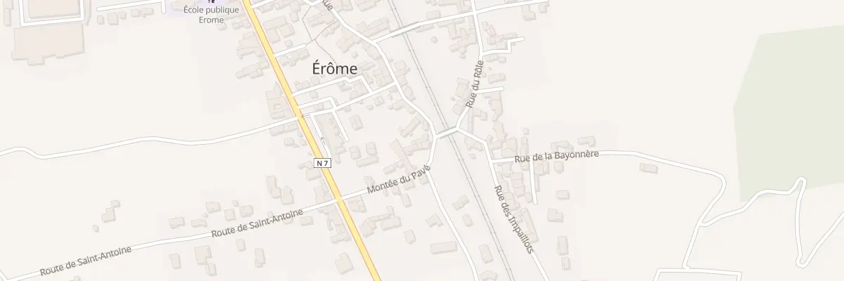 Plan du 5068 Le Village à Érôme