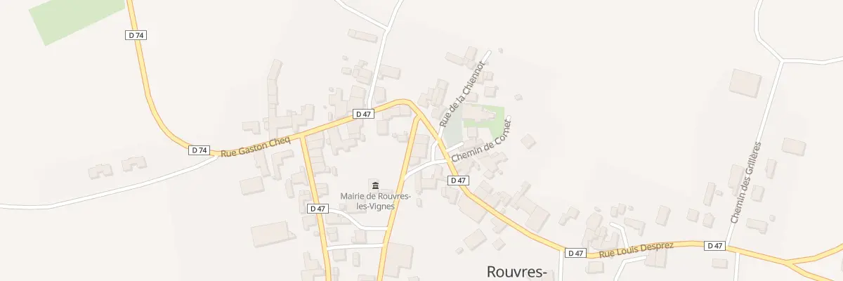 Plan du 1 Pl du Tilleul à Rouvres-les-Vignes
