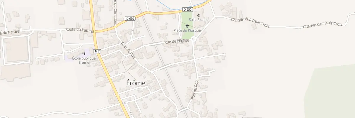 Plan du 5381 Pl de la Madone à Érôme