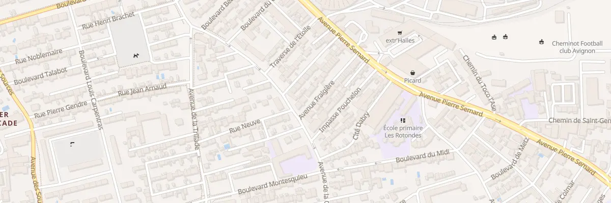Plan du 30 Av Fraigière à Avignon