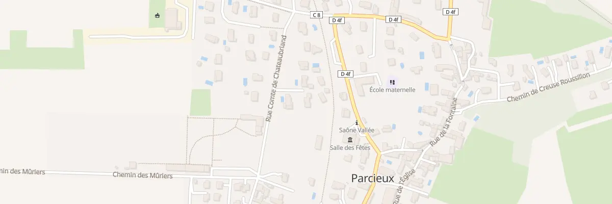Plan du 129 Rue Comte de Chateaubriand à Parcieux