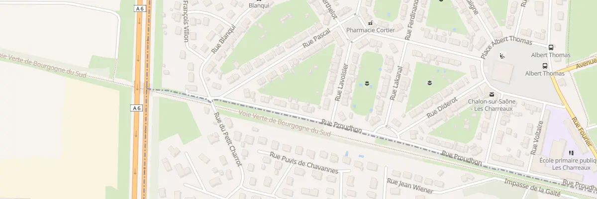 Plan du 50 Rue Proudhon à Chalon-sur-Saône