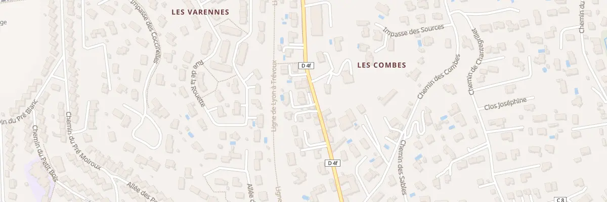 Plan du 356B Rte de Reyrieux à Massieux