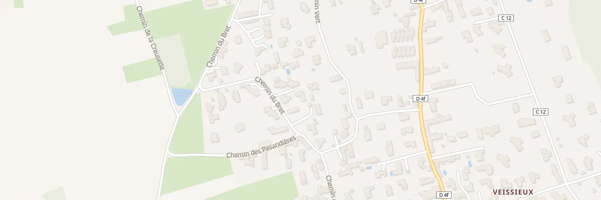 Plan du 671 Che du Bret à Reyrieux