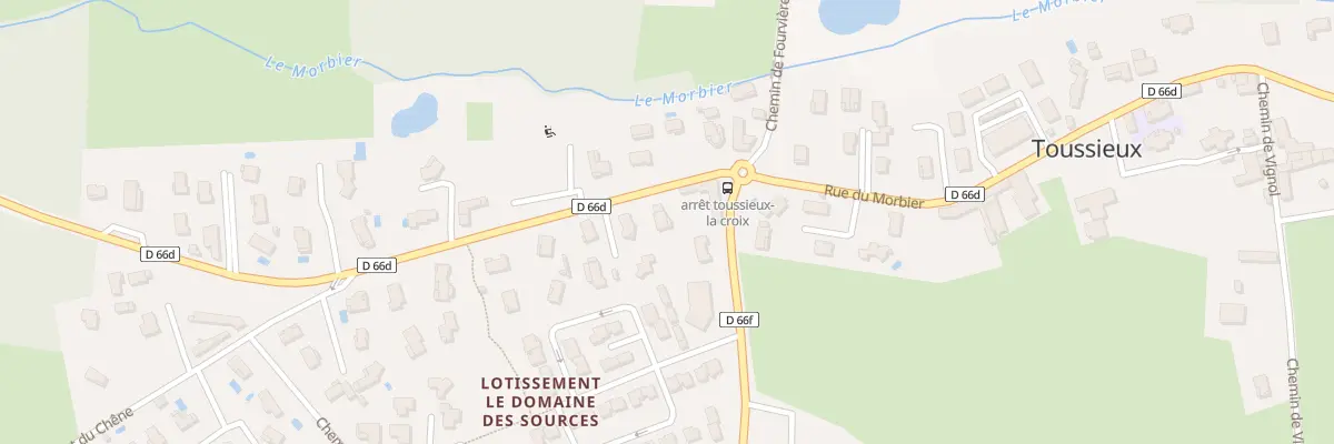 Plan du 57 Rte de Sainte Euphemie à Toussieux
