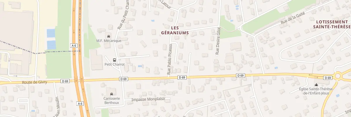 Plan du 64 Rte de Givry à Saint-Rémy