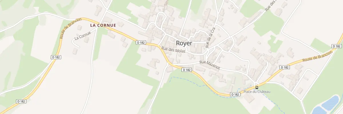 Plan du 5008 Rte de BRANCION à Royer
