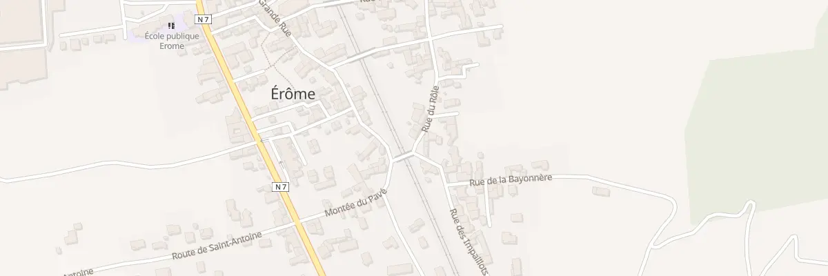 Plan du 5159 Le Village à Érôme