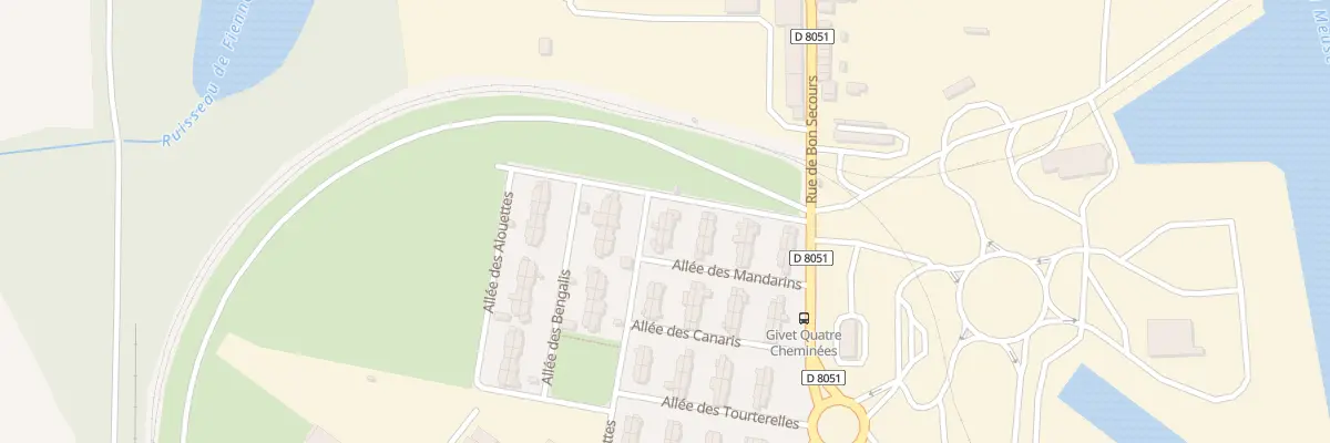 Plan du 212 All des Mandarins à Givet