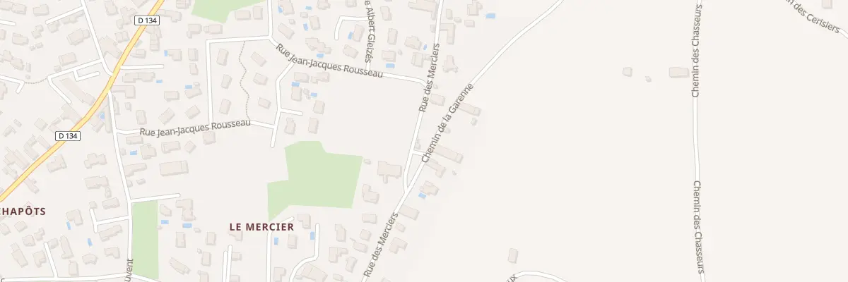 Plan du 9014 Che de la Garenne à Roussillon