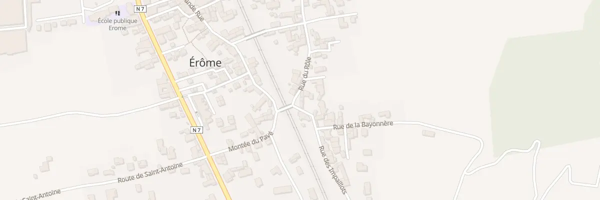 Plan du 5168 Le Village à Érôme