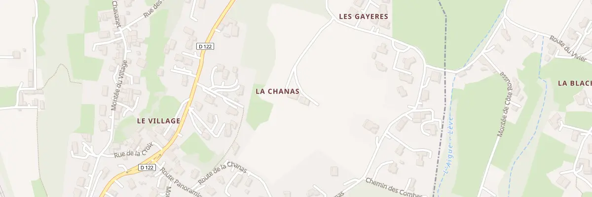 Plan du 781 Rte de la Chanas à Laveyron
