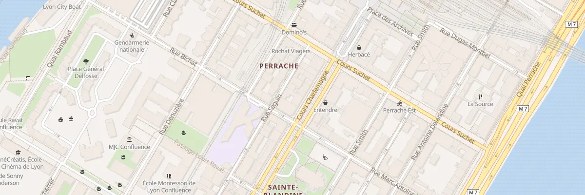 Plan du 38 Crs Charlemagne à Lyon 2e Arrondissement