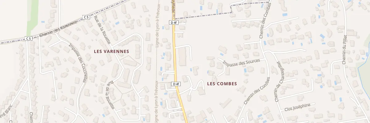 Plan du 237 Rte de Reyrieux à Massieux