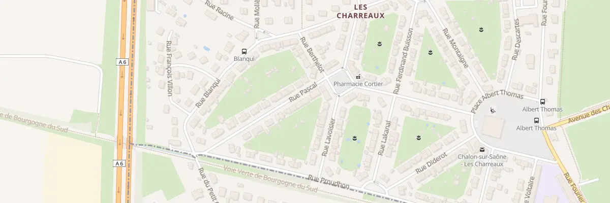 Plan du 3 Rue Pascal à Chalon-sur-Saône