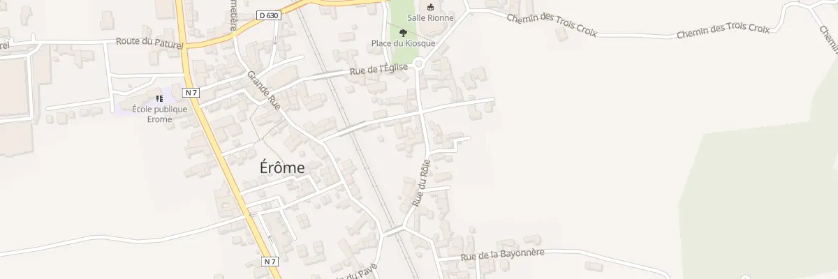 Plan du 80 Rue du Role à Érôme