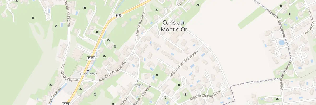 Plan du 72 All du Treve Collonge à Curis-au-Mont-d’Or