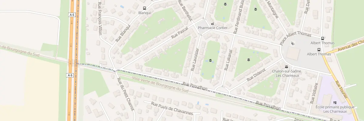 Plan du 12 Rue Lavoisier à Chalon-sur-Saône