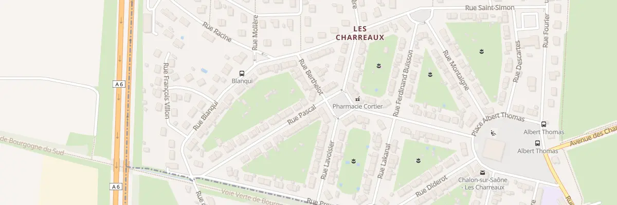 Plan du 2 Rue Pascal à Chalon-sur-Saône