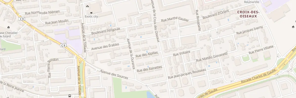 Plan du 6 Rue des Alpilles à Avignon