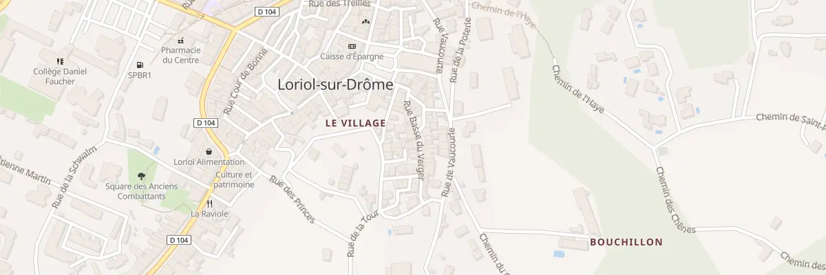 Plan du 6 Rue basse du verger à Loriol-sur-Drôme