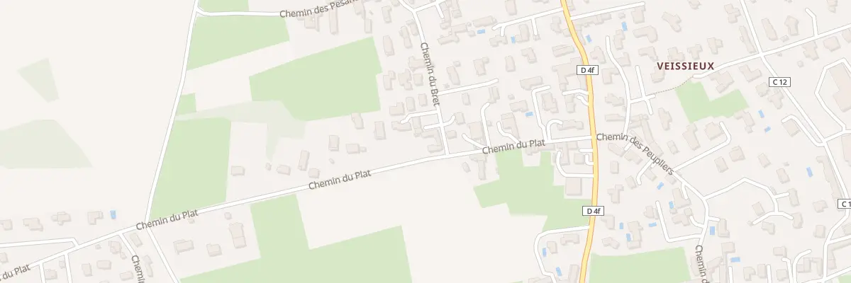 Plan du 951 Che du Plat à Reyrieux