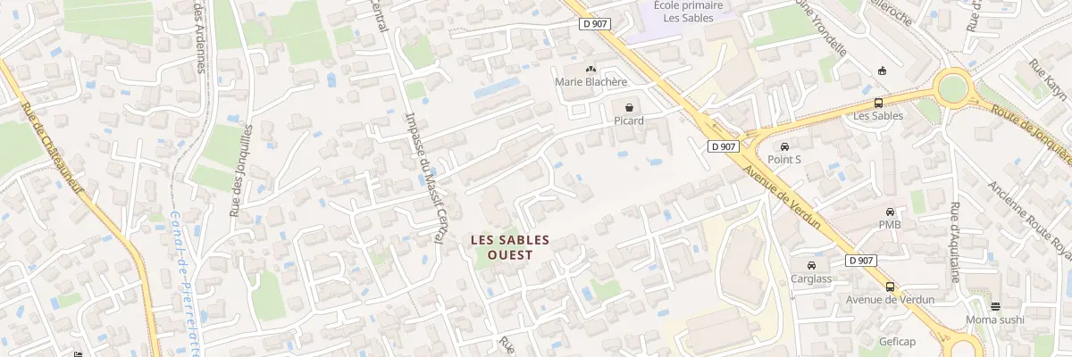 Plan du 536 Av de Verdun à Orange