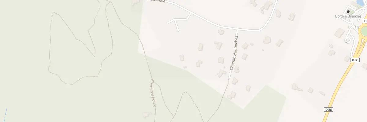 Plan du 59 Che de Bourgea à Saint-Georges-les-Bains