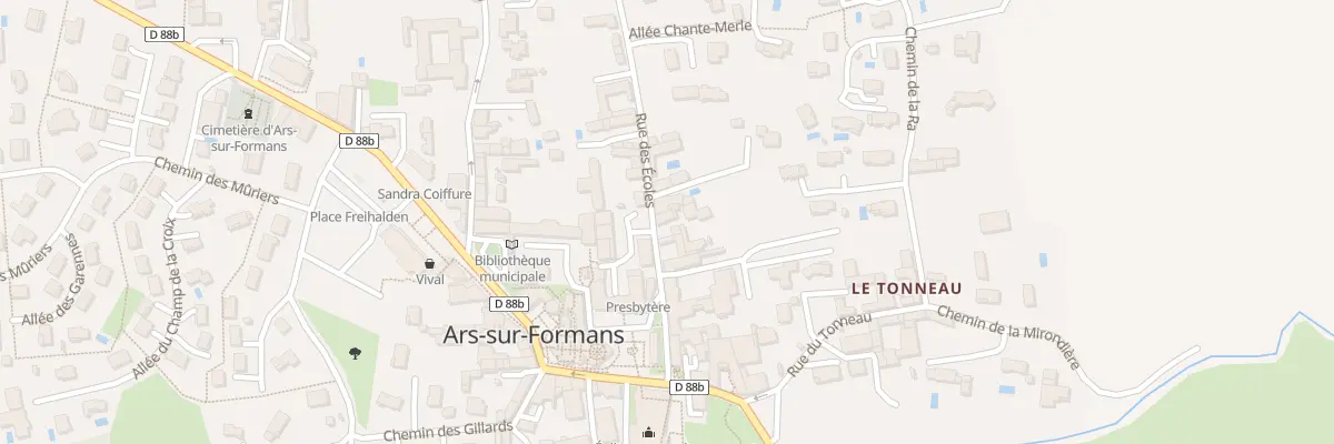 Plan du 277 Rue des Ecoles à Ars-sur-Formans