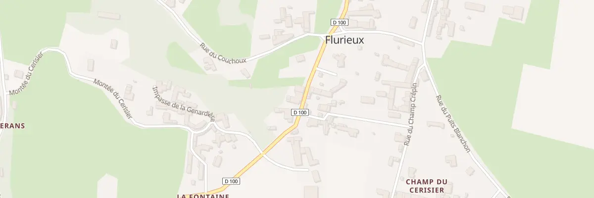 Plan du 5024 Flurieux à Mogneneins