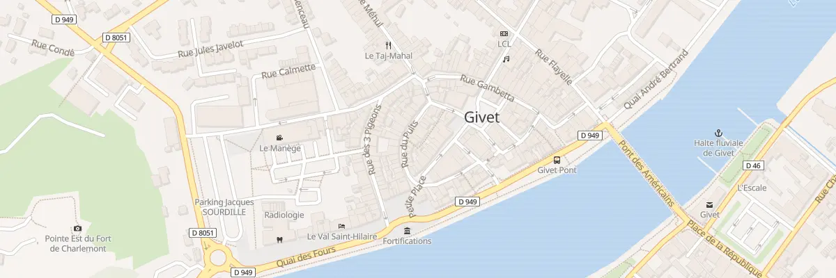 Plan du 20 Rue du Puits à Givet