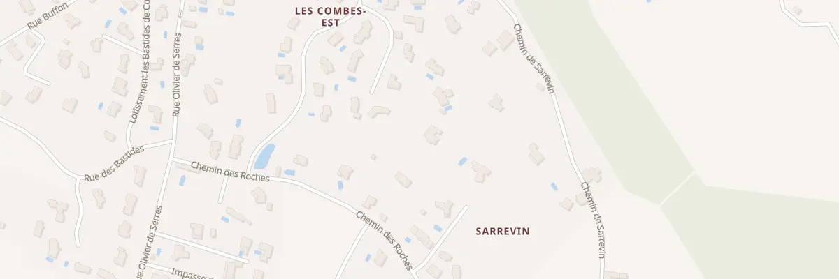 Plan du 335A Che des Roches à Loriol-sur-Drôme